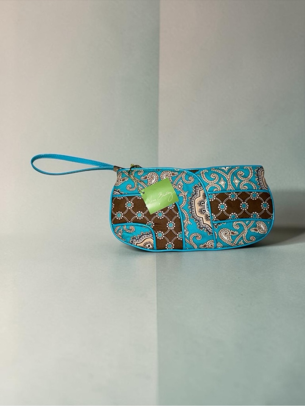 Blue Paisley Wristlet Clutch - Unknown Brand